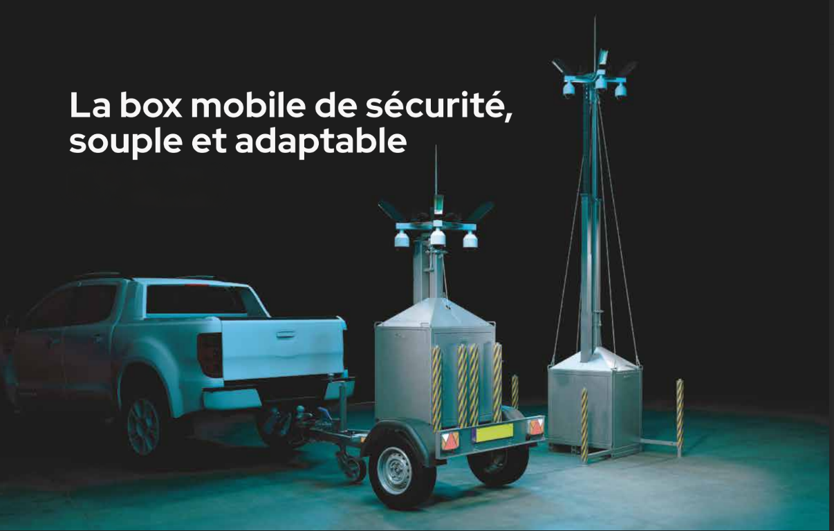 Tour de vid&eacute;osurveillance mobile Ogma S&eacute;curit&eacute;
