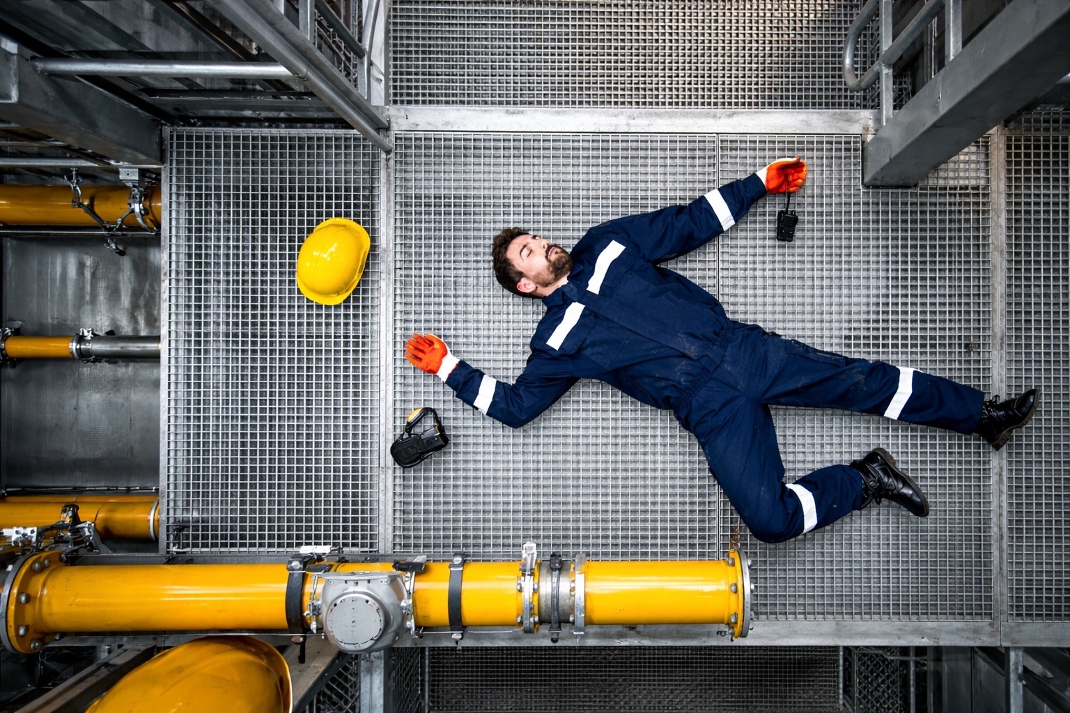 travaill&eacute; isol&eacute; bouton sos